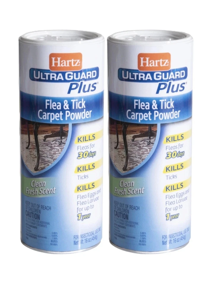 Hartz UltraGuard 跳蚤蜱地毯粉 16 盎司 2 件套 — 第 3/4 张图片