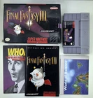 SNES Super Nintendo FINAL FANTASY III 3 w/ Box, Manual, Map, Cartridge & Sleeve