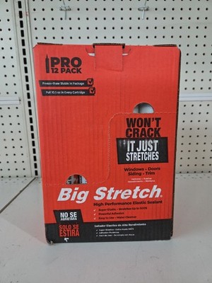 Sashco BIG-P-C-12 Big Stretch Acrylic Latex High Performance Caulking Seala...