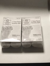 New Lot Of 2 FolkArt Velvet Crush Flocking Kit  White  Velvety Soft