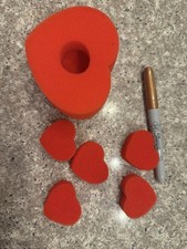 5 Pcs Sponge Hearts Magic Tricks Red Sponge Ball Magic Accessories for Magicians