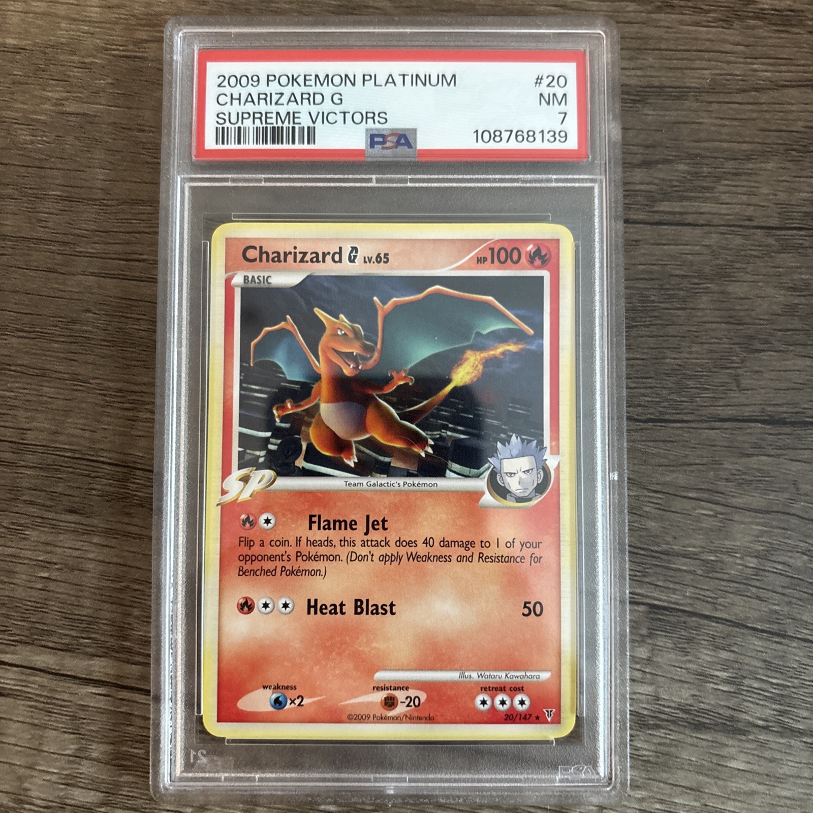 2009 POKEMON PLATINUM SUPREME VICTORS #20 CHARIZARD G PSA 7