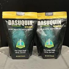 2x Dasuquin MSM Joint Health Supplement Soft Chews for LARGE Dogs 84ct Exp 1/26+