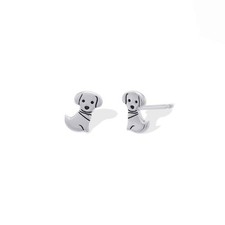 Jewelry Sterling Silver Puppy Dog Stud Earrings