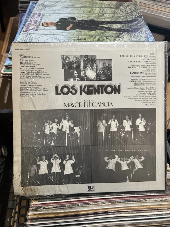 LP LOS KENTON CON LA MAYOR ELEGANCIA TRIUNFARE SALSA Algar Vintage Vinyl LP - Image 2 of 2