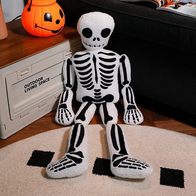 Skelett Plüschpuppe Halloween Kuscheltier Kinder Geschenk Deko 40-80cm