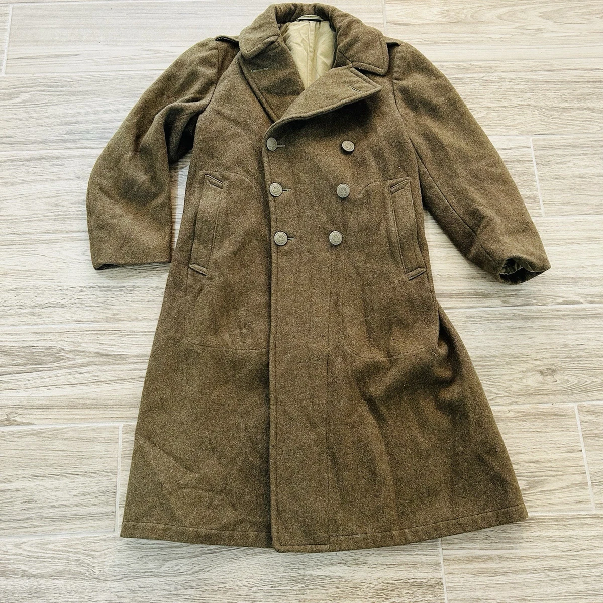 Army Trench Coat In Original Ww2 Collectible Us Uniforms for sale