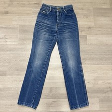 Vintage Jordache Jeans Women  s 26x30 High Rise Blue Denim USA Straight Leg 80s