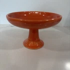 Vintage Fiesta Sweets Compote Pedestal Dish Rare 1940's Original Red