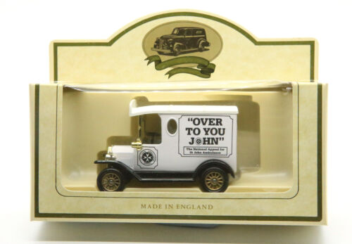 Lledo Diecast - LP6346 - Ford Model T Van - St. John Ambulance Over to You John