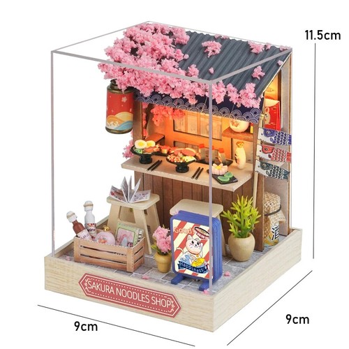 Cozy Dollhouse Kit - With furniture & accessories - Christmas Gift, Booknook - Picture 3 of 8