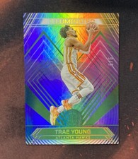 Trae Young 2021-22 Panini Illusions Green Illuminated 5/5 ATLANTA HAWKS