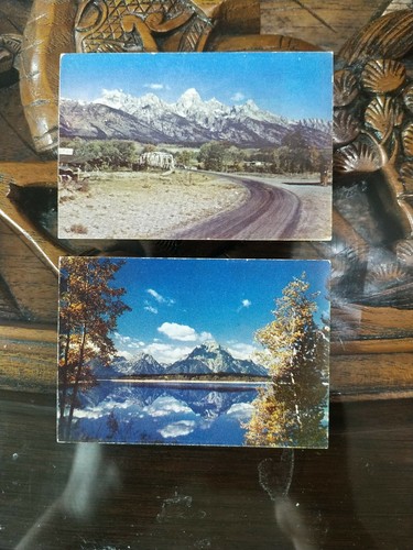25 mini linen Wyoming Post Cards. Souvenir views. - Picture 10 of 12