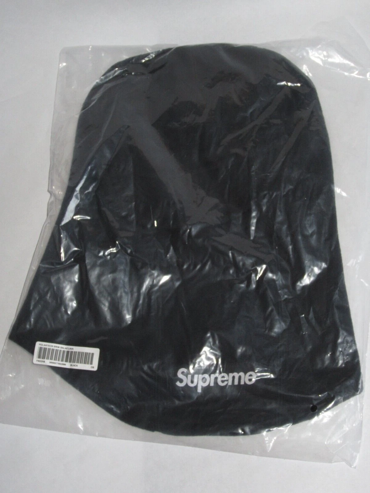 Supreme Polartec Brim Balaclava Black One Size NEW! F/W 2022 200 Series