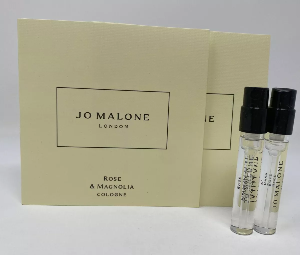 2 x JO MALONE Rose Magnolia Cologne 0.05 oz 1.5 ml Sample Each