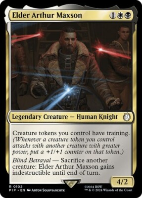 Elder Arthur Maxson - Fallout PIP - Rare - MTG Magic Pack fresh