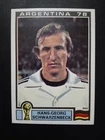 FIGURE ARGENTINA 78 PANINI DEUTSCHLAND SCHWARZZENBECK No. 138 NEW WITH VELINA
