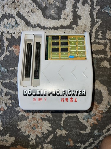 DOUBLE PRO.FIGHTER CARTRIDGE BACKUP 2 IN 1 ADD ON FLOPPY DISK - UNTESTED - Picture 2 of 11