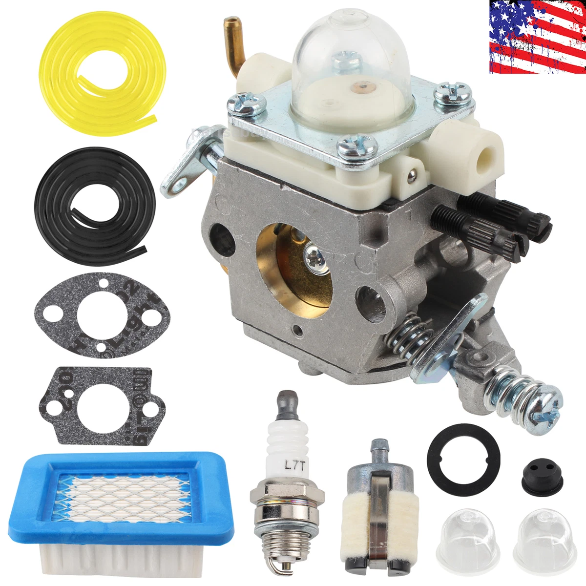 WALBRO CARBURETOR KIT For Husqvarna 455 For Walbro Carb WTA, 51 OFF