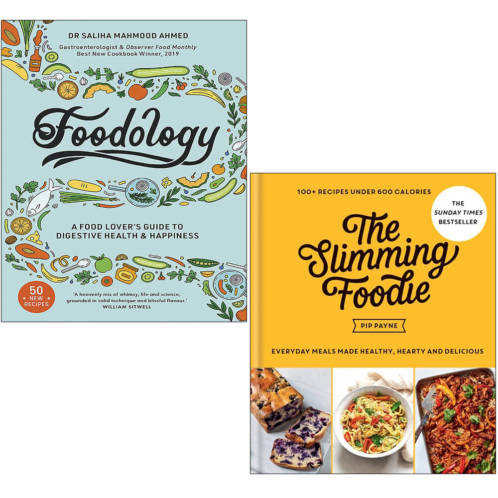 Foodology, Slimming Foodie 2 Books Collection Set by Saliha Mahmood & Pip Payne