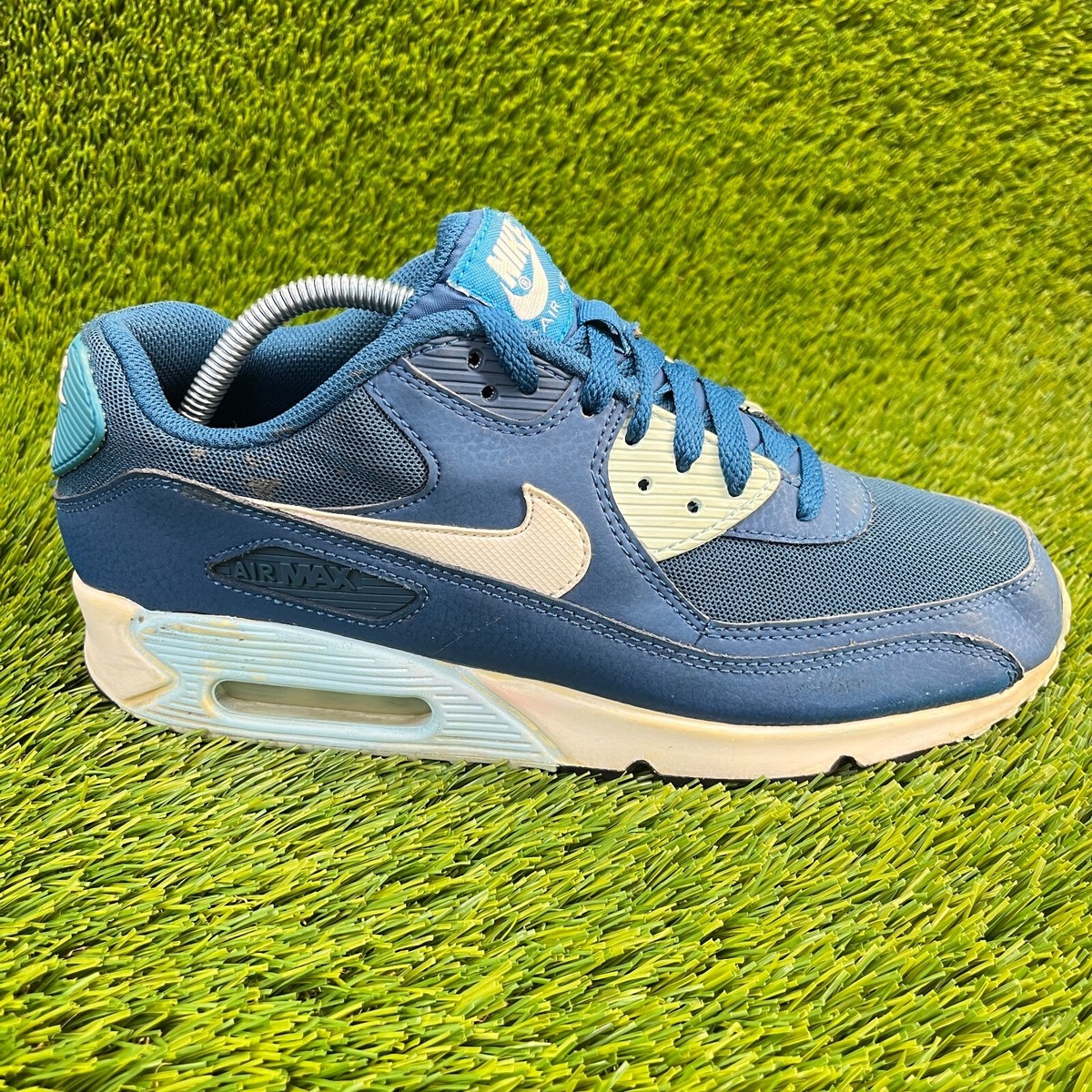 Nike Air Max 90 Essential Womens Size 11 Blue Athletic Running Shoes  Sneakers | eBay