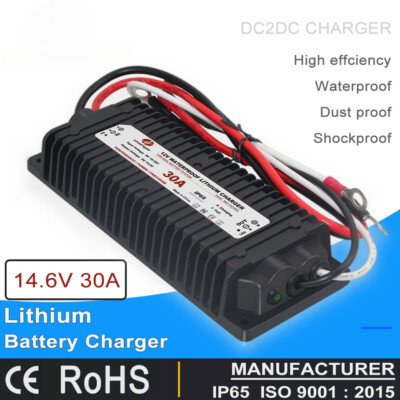 Ladegerät für LiFePO4-Akkus (12 V/24 V bis 14,6 V/29,2 V/43,8 V, 10 A/15 A/30 A)