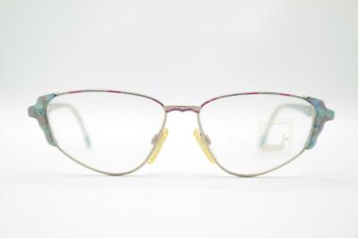 Vintage Mondi by Metzler 5405 762 Silber mehrfarbig oval Brille eyeglasses NOS