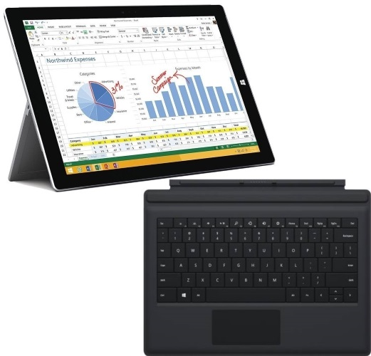 Microsoft Surface 3 128GB / 4GB RAM / Wi-Fi Wi-Fi Only Black Type