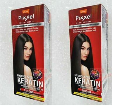 2 x LOLANE PIXXEL PROFESSIONAL HAIR STRAIGHTENING CREAM # STRONG