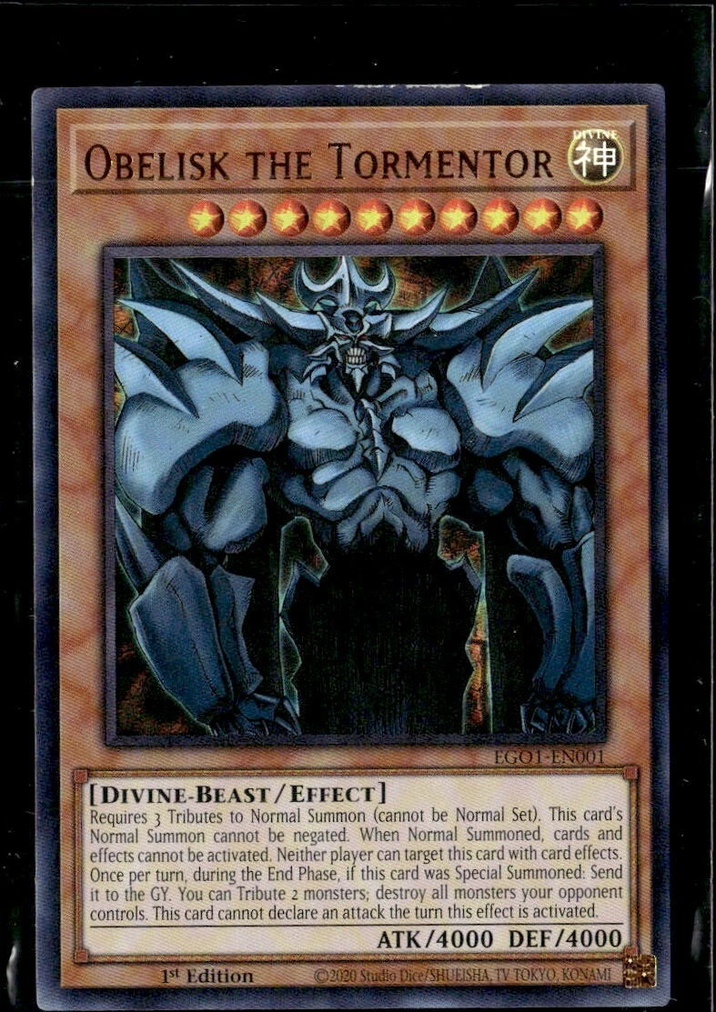 Obelisk The Tormentor Rare Yu-Gi-Oh! TCG Collectible Individual