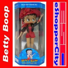  Betty Boop Doll 10" mini Doll Biker Red Jacket By Precious Kids Collectible