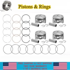 Pistons & Rings Kit For Kia Optima Sportage Hyundai Sonata Santa Fe Sport 2.0L