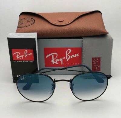 P*S様 ROUND L RB3447 006/3F 50口21 145 New RAY-BAN Sunglasses ROUND METAL RB 3447 006/3F Matte Black w