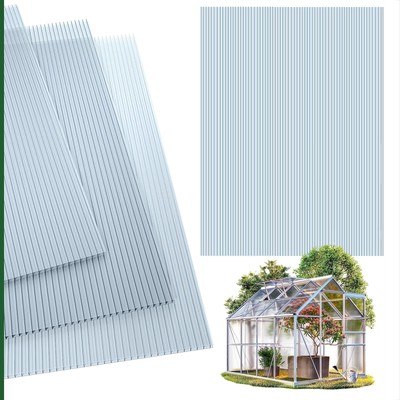 Polycarbonat Hohlkammerplatten 4mm 6mm Doppelstegplatten Stegplatten Gewächshaus