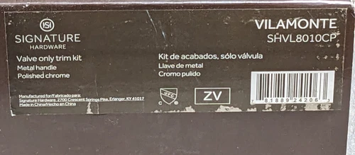 Signature Hardware Vilamonte Polished Chrome Shower Valve Trim Kit SHVL8010CP - Picture 4 of 4