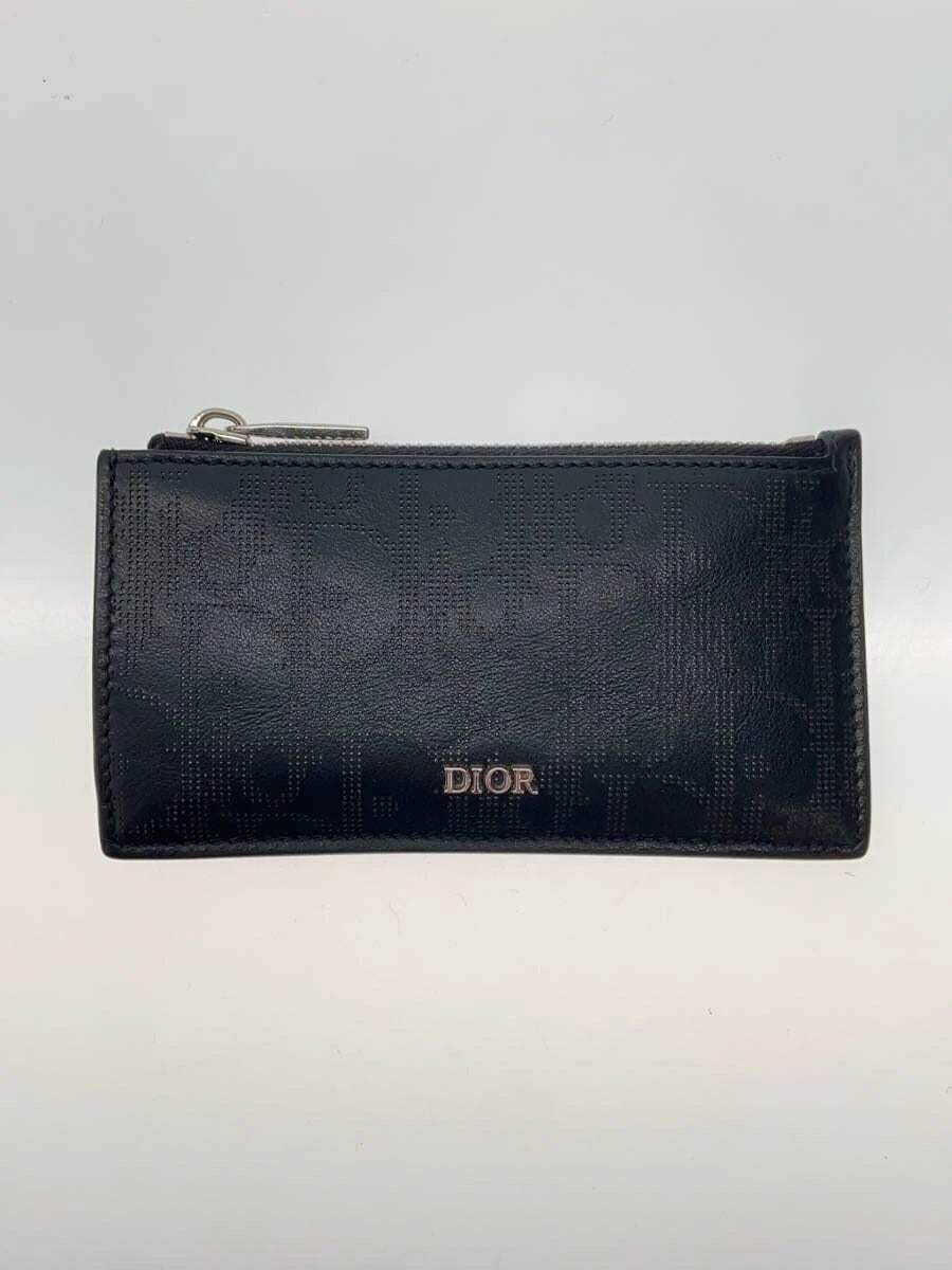 Christian Dior Portefeuille Porte Carte BLK Homme Motif Général, Rayures/Taches