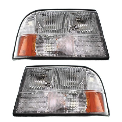 Pair Of Headlights Fits GMC Sonoma SL SLS Crew Pickup 2004 GM2503174 GM2502174
