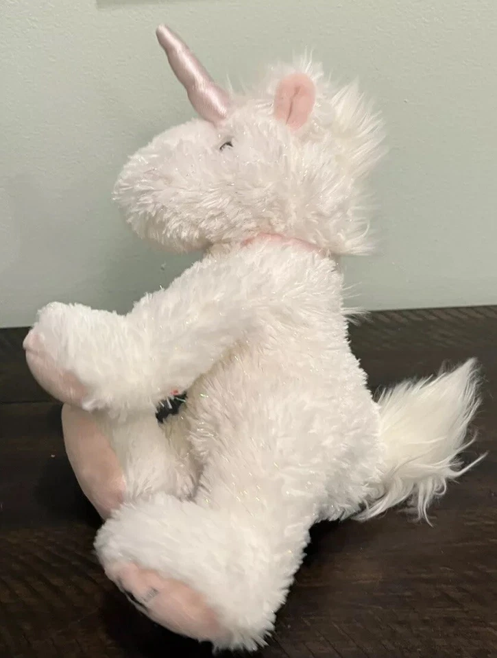 Russ Berrie Shining Stars Unicorn Pink & White Plush Stuffed Animal White - Image 4 of 4