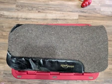 reinsman wool saddle pad, straight square, vented back, 32 inch 