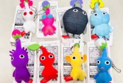 Nintendo TOKYO Pikmin Mascot Mini Plush Keychain set of 9 complete