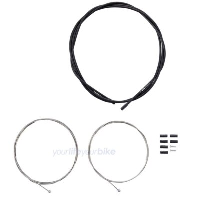 SHIMANO SCHALTZUG KIT f. 1 FAHRRAD SCHALTUNG BOWDENZUG AUSSENHÜLLE INNENZUG SEIL