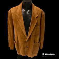 Vtg Continental Leather Fashions Sport Coat NUBUCK Suede SOFT Deer Skin Jacket