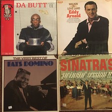 Various Vinyl LP Music Records Box I Artists E - F