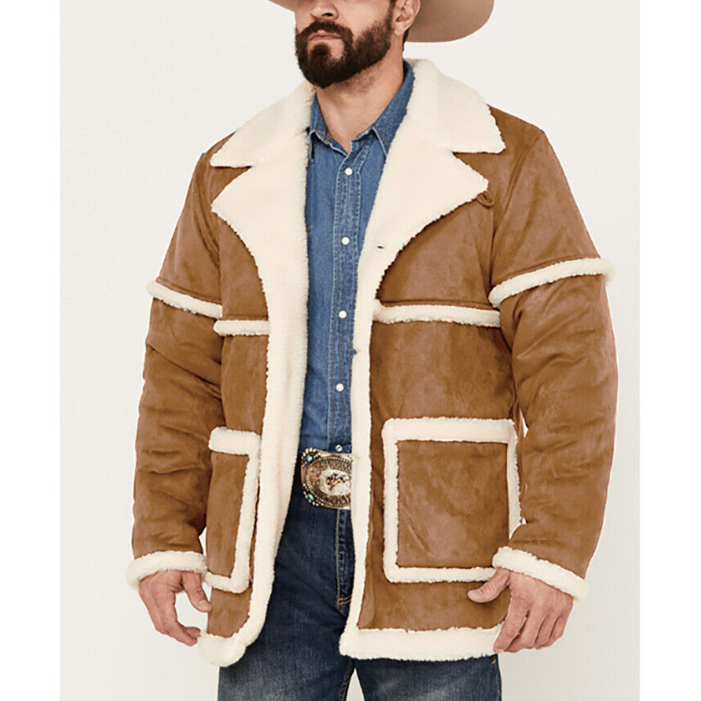 Men's Fleece Jacket Cargo Jacket Outdoor Warm Plain Fashion British Trench Coat