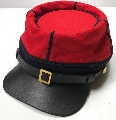 CIVIL WAR US UNION INFANTRY STATE MILITIA WOOL KEPI FORAGE CAP HAT-MEDIUM