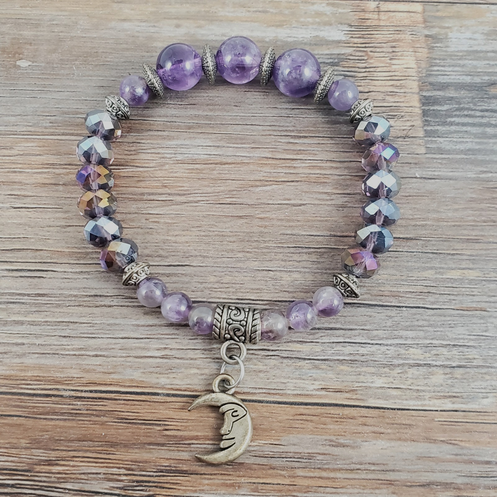 Half Moon Amethyst Bracelet - image 3