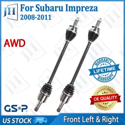 OE Front Pair CV Axle Shaft Set For 2008-2011 Subaru Impreza Outback Legacy AWD