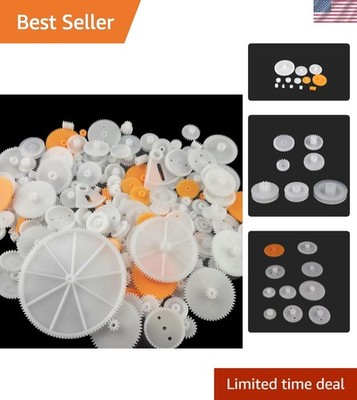 Lightweight 200-PC Gear Assortment with 2mm Shaft - Perfect for DIY Builds