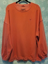 Aerie Women  s Large Mauve Pink Crewneck Pullover Sweatshirt Cotton Oversized