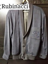 Mariano Rubinacci Blue-Gray Jacket L - Vintage Luxury Outerwear